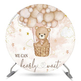 Lofaris Bearly Waiy Teddy Bear Circle Baby Shower Backdrop